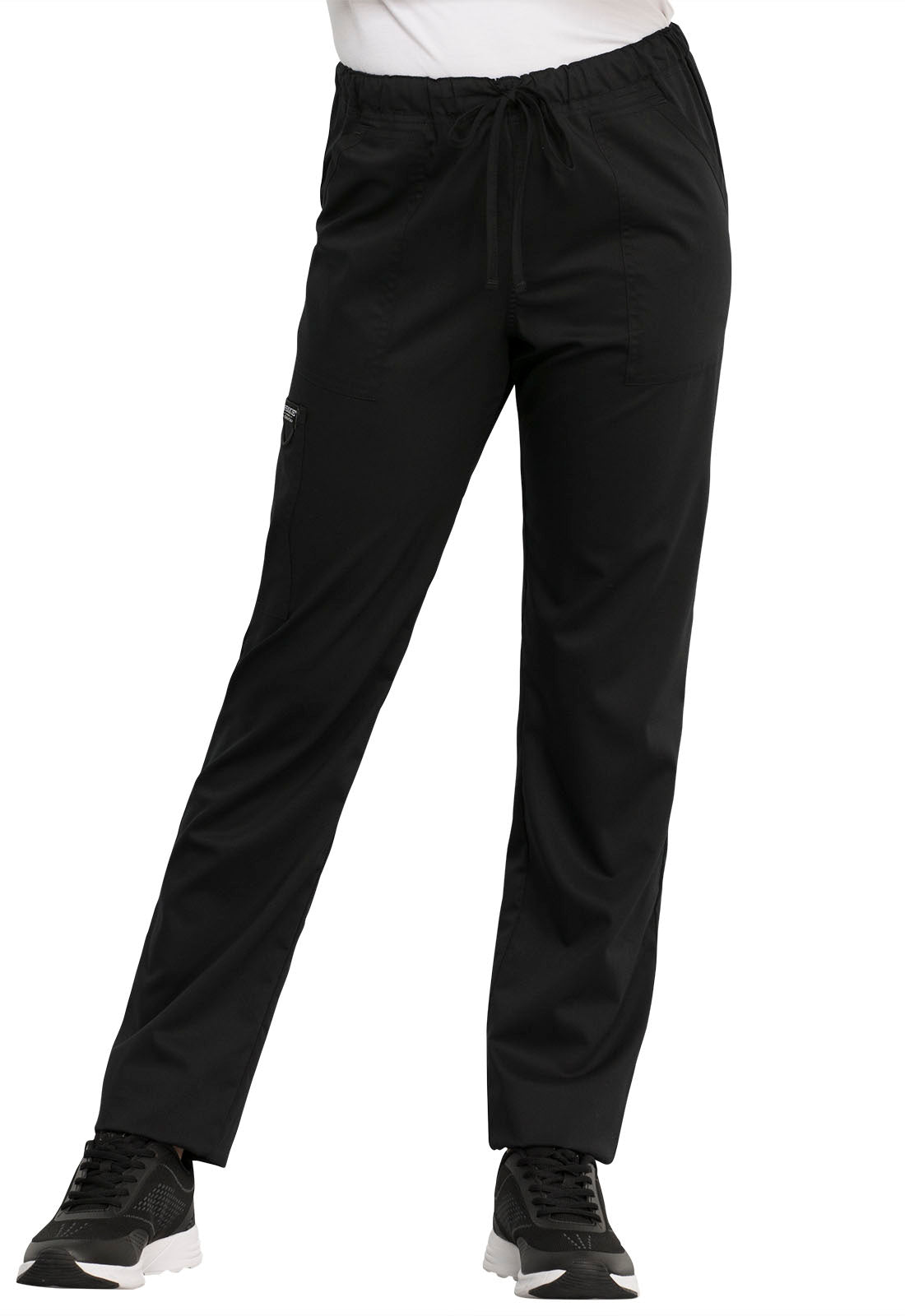Unisex Unisex Tapered Leg Drawstring Pant - Black
